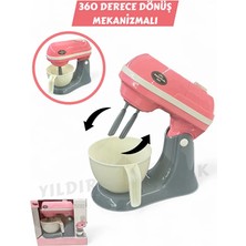Yıldırım Oyuncak Sesli Işıklı Pilli 360 Derece Dönen Full Fonksiyon Büyük Mikser - Dönen Pilli Mikser