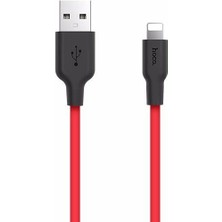 Eilo Luxe Hoco X21 USB To iPhone Lightning 2A Silikon Hızlı Şarj ve Data KABLOSU-(5775) - AA002C-67BYD5