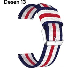 Eilo Luxe 22MM Gear S3 Watch 4 -Gt2 GT2E 46MM Kayış Kordon Nylon Watch 3 45MM-(5775) - AA002C-679Z89