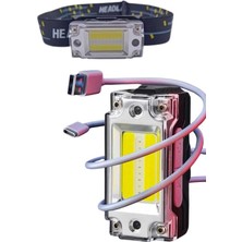 Eilo Luxe Yüksek Işıklı Şarjlı ve Sensörlü LED Kafa Lambası Kamp Lambası - AA002C-67V165