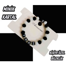 Devritarz Siyah Beyaz Minik Kartal Çocuk Kişiye Özel Bileklik Tasarım