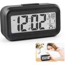 Eilo Luxe Dijital Işıklı Alarmlı Çalışma Masası Ekran Pilli Çalar Saat - AA002C-67V3I9