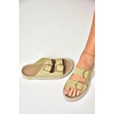 Fox Shoes U596030202 Ten Süet Kadın Terlik