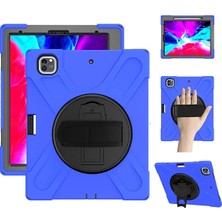 Eilo Luxe Ipad Pro 12.9-Inch (2021)-(2020) Kılıf Kalem Yerli 3 Katmanlı Standlı Zırh Kı - AA002C-679XU