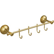 Conta Astra Serisi Altın 4’lü Askılık – Duvara Monte, Paslanmaz, 2 Yıl Garantili