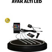 Eilo Luxe Rgb Müzik Kontrollü Araç LED Işık Seti 48 LED 12V Uzaktan Kumandalı - AA002C-67STU4