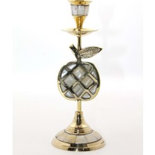 Avensyy Pirinç Sedefli Tekli Şamdan