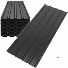 Konsep antrasit Galvanizli Trapez Çatı Kaplama Sacı – 2,5 Metre (3 Adet-Su Geçirmez ve Paslanmaz Metal Sac)