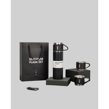 Eilo Luxe 500 ml Isı Korumalı Çelik Termos ve Bardak Seti | Silikon Tabanlı Şık ve Prati - AA002C-67WFV