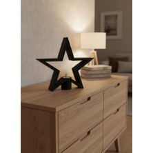 Eilo Luxe Siyah Yıldız Şeklinde Mumluk Loş Işık Dekor Aksesuarı - AA002C-67R4Y2