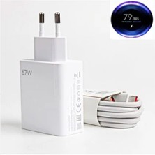 Wess 67W Hızlı Şarj Aleti USB Çıkışlı Type-C Kablo Seti