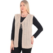 Kadın Triko Çeyizlik Yelek Kelebek Model