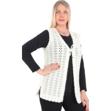 Kadın Triko Çeyizlik Yelek Kelebek Model