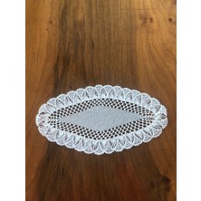 Mor Tırtıl El Işi Dantel Sehpa Tepsi Örtüsü Çeyizlik Hediyelik Vintage Nostaljik