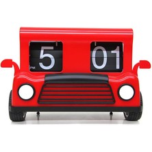 Avensyy Saat Flip Araba Masa Saati Araba Modeli Dekoratif Hediyelik