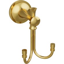 Conta Astra Serisi Altın Ikili Askı – Duvara Monte, Paslanmaz, 2 Yıl Garantili