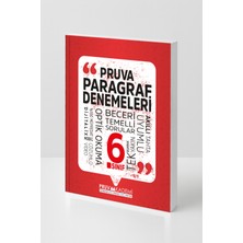 Pruva Akademi 6. Sınıf Pruva Paragraf Denemeleri | Video Çözümlü Optik Okuma Becerileri Kitabı