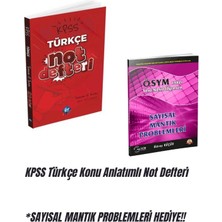 Kpss Türkçe Konu Anlatımlı Not Defteri   *sayısal Mantık Problemleri Hediye!!