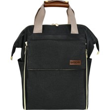 Avensyy Çok Amaçlı Anne Bebek Bakım Sırt Çantası Spor Model Siyah