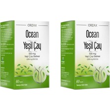 Orzax Green Tea 500 Mg 60 Kapsül 2 Kutu