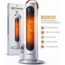 On6 Store Homeheater HTR55 2000W Dijital Kule Tipi Elektrikli Isıtıcı Fan | Uzaktan Kumandalı, Zaman Ayarlı, Ayaklı Oda Isıtıcısı