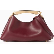 Elleme Deri Mini Boomerang Çanta, Şık & Modern Tasarım