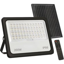 Cata CT-4649 Platinum Solar LED Projektör – 200W | Beyaz Işık | IP66 | Kumandalı