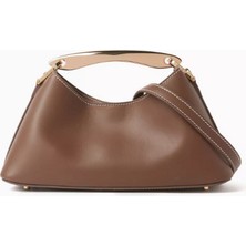 Elleme Deri Mini Boomerang Çanta, Şık & Modern Tasarım