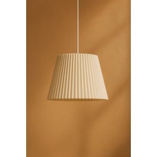 Limon 3D Desing Pleated Modern Tekli Sarkıt Avize – Minimalist Dekor, Ev Aydınlatma Oturma Odası