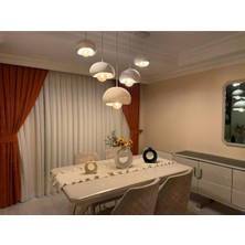 Limon 3D Desing 5 Li Sarkıt Avize Rustik 20-30-40 E27 Modern Avize Bohem Beton Görünüm (Rustik Ampul.!)