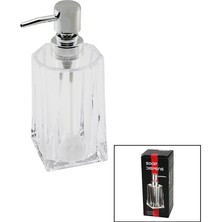 Go İthalat 280ML - Uzun   Şeffaf - Mika Kristal  Sıvı Sabunluk (784)