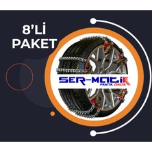 Pratik Kar Zinciri 8'li Paket Mahmuzlu Takviyeli Zincir Sermatik