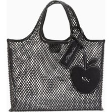 3.1 Phillip Lim Kristal Fileli Mini Market Çantası, Şık & Pratik, Logo Etiketi