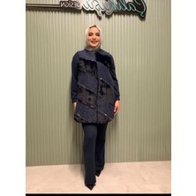 PUREVA Angora Yelek & Modal Tunık Pantolon Takım