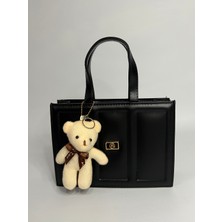 Özbu Peluş Charm Hediyeli El, Kol & Omuz Çantası (Ayarlanır Askısı Mevcuttur)