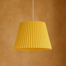 Limon 3D Desing Pleated Modern Tekli Sarkıt Avize – Minimalist Dekor, Ev Aydınlatma Oturma Odası