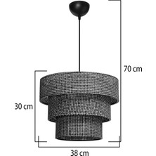 Limon 3D Desing Sally Modern ve Dekoratif Sarkıt Avize Lamba Yatak Odası Salon Mutfak Koridor