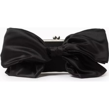 Saten Big Bow Hold Me El Çantası, El Yapımı, Şık