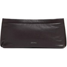 Zegna Secondskın Deri Uzun Kese, Şık & Esnek Tasarım, Cilalı Metal Donanım