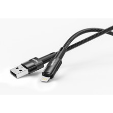 Realpower 2.4A USB To Lightning Örgülü Şarj Kablosu (1 M) CA-24AULBK2