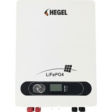 Hegel - Inges 51.2 Volt 100 Amper Duvar Tipi Lityum Akü - 48 Volt 100 Ah Lifepo4 Batarya 1c Wifi