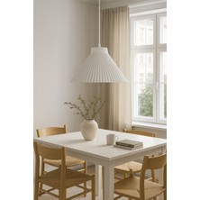 Limon 3D Desing Norlys Tekli Beyaz Sarkıt Avize • Modern Rustik Endüstriyel E27 Duy Mutfak, Salon, Kafe Aydınlatma