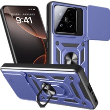 Techmrt Newface Xiaomi Mi 15T Pars Lens Yüzüklü Silikon - Lacivert