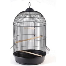 EuroGold Techmrt Salon Kafesi Yuvarlak Beyaz Ø42X77 cm Dıştan Yemlik