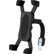 Fuchsia Qpen 360 Ayarlanabilir Bisiklet Motosiklet Cep Telefonu Tutucu