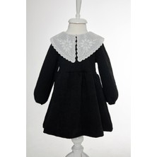 HNT Kız Çocuk Dantel Yaka Elbise Trend