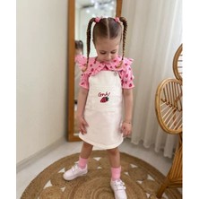 Azra Kısa Kollu Gabardin Salopet Elbise