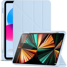 M.TK Moveteck Honor Pad 10 12.1 Inç Kılıf Kalem Bölmeli Akıllı Uyku Modlu Katlanabilir Standlı Yumuşak Silikon Kapaklı Tablet Kılıfı