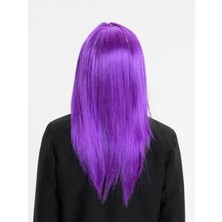 Ayder Timya Mor Renk Düz Kesim Uzun Parti Peruğu Takma Saç (Timya/Go1395)  203953