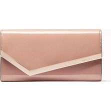 Jimmy Choo Emmie Patent Deri El Çantası, Rugan, Zarif ve Modern